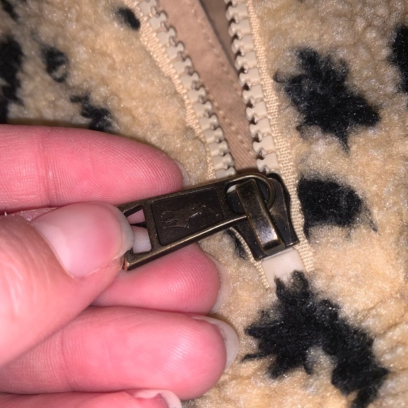 Polo Ralph Lauren Girls Teddy Leopard Cheetah Animal Print Fleece Zip Jacket 6X - Picture 4 of 8